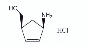 Structure of (1S,4R)-(4-Aminocyclopent-2-enyl)methanol hydrochloride CAS 168960-19-8