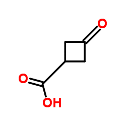 Structure of 3-oxocyclobutanecarboxylic acid CAS 23761-23-1