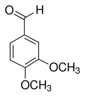 Structure of 3,4-dimethoxybenzaldehyde CAS 120-14-9