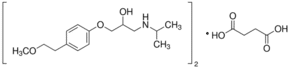 Structure of Metroprololsuccinate CAS 98418-47-4