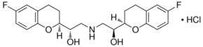 Structure of Nebivolol hydrochloride CAS 152520-56-4