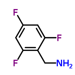 Structure of 2,4,6-trifluorobenzylaminine CAS 214759-21-4