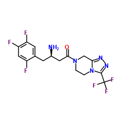 Structure of Sitagliptin CAS 486460-32-6