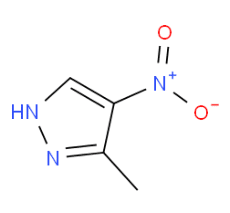 Structure of 3-methyl-4-nitro-1H-pyrazole CAS 5334-39-4