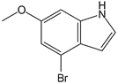 Structure of 4-BROMO-6-METHOXYINDOLE CAS 393553-55-4