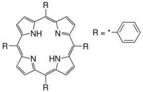 Structure of 5,10,15,20-Tetraphenyl-21H,23H-prophine CAS 917-23-7