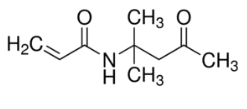 Structure of DAAM(Diacetone Acrylamide) CAS 2873-97-4