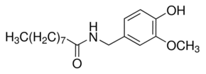 Structure of Nonivamide CAS 2444-46-4