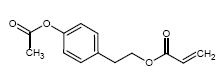 Structure of 4-Acetoxyphenethyl acrylate CAS 926305-16-0