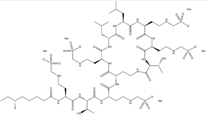 Structure of Colistimethate Sodium CAS 8068-37-9(8068-28-8)