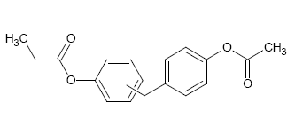 Structure of Difunctional phenyl ester epoxy curative CAS 1044794-71-7