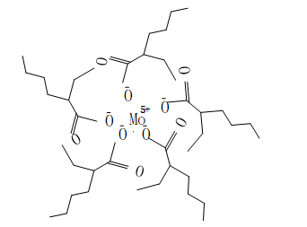 Structure of Molybdenum 2-ethylhexanoate(MoEHN) CAS 34041-09-3