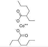 Structure of Cobalt Octoate CAS 136-52-7