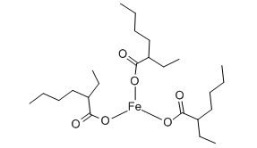 Structure of Iron(III) Octoate CAS 7321-53-1