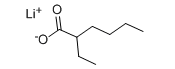 Structure of Lithium Octoate CAS 15590-62-2