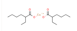 Structure of Copper (II) 2-ethylhexanoate CAS 149-11-1