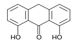 Structure of Dithranol CAS 1143-38-0