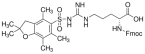 Structure of Fmoc-D-Arg(Pbf)-OH CAS 187618-60-6