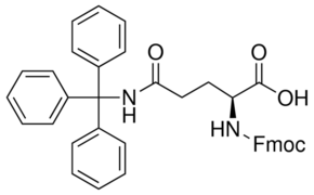 Structure of Fmoc-Gln(Trt)-OH CAS 132327-80-1