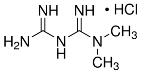 Structure of Metformin HCL CAS 1115-70-4(15537-72-1)