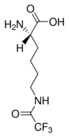 Structure of H-Lys(Tfa)-OH CAS 10009-20-8