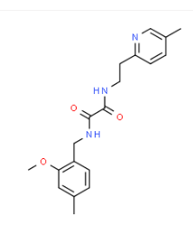 Structure of N1-2-methoxy-4-methylbenzyl-N2-5-methylpyridin-2-ylethyloxalamide CAS 745047-94-3