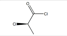 Structure of (R)-2-Chloropropionyl chloride CAS 70110-25-7
