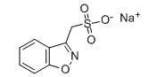 Structure of 1,2-Benzisoxazole-3-methanesulfonic acid sodium salt CAS 73101-64-1