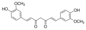 Structure of Curcumin(Natural) CAS 458-37-7