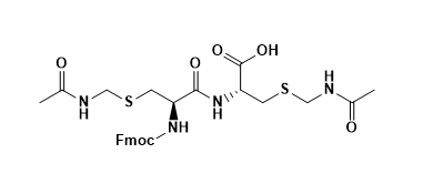 Structure of Fmoc-Cys(Acm)-Cys(Acm)-OH CAS AANA-0126