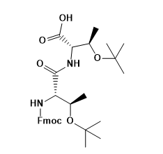 Structure of Fmoc-Thr(tBu)-Thr(tBu)-OH CAS PNA-2727