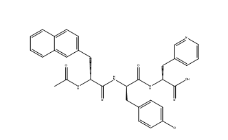 Structure of N-Acetyl-3-(2-naphthyl)-D-alanyl-4-chloro-D-phenylalanyl-3-(3-pyridyl)-D-alanyl CAS PNA-2730