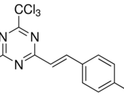 Structure of 2-(4-Methoxystyryl)-4,6-bis(trichloromethyl)-1,3,5-triazine CAS 42573-57-9