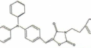 Structure of 2,4-Oxazolidinedione,5-[[4-(dipenylamino)phenyl]methlene-3-(2-phenylethyl)- CAS 506426-96-6