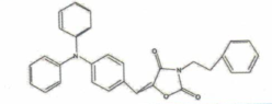 Structure of 2,4-Oxazolidinedione,5-[[4-(dipenylamino)phenyl]methlene-3-(2-phenylethyl)- CAS 506426-96-6