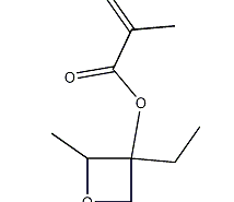 Structure of (3-Ethyl-3-oxetanyl)methyl methacrylate CAS 37674-57-0