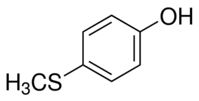 Structure of 4-(Methylthio)phenol CAS 1073-72-9