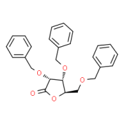 Structure of 2,3,5-Tri-O-benzyl-D-ribono-1,4-lactone CAS 55094-52-5