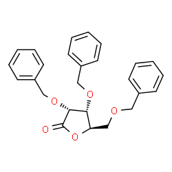 Structure of 2,3,5-Tri-O-benzyl-D-ribono-1,4-lactone CAS 55094-52-5