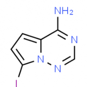 Structure of 4-amino-7-iodopyrrolo[2,1-f][1,2,4]triazine CAS 1770840-43-1