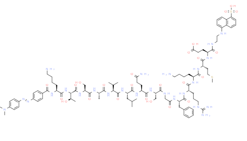 Structure of DABCYL-Lys-HCoV-SARS CAS 730985-86-1