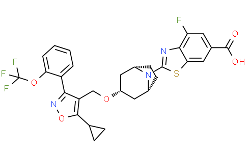 Structure of Tropifexor CAS 1383816-29-2