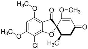Structure of Griseofulvin CAS 126-07-8