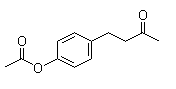 Structure of 4-[4-(acetyloxy)phenyl]-2-butanone CAS 3572-06-3