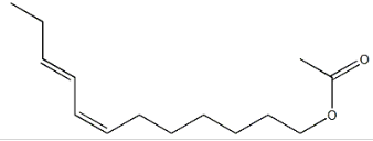 Structure of 7E, 9Z-Dodecadienyl Acetate CAS 55774-32-8