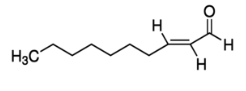 Structure of Trans-2-Decenal CAS 3913-81-3