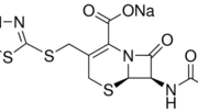 Structure of Cefazolin sodium salt CAS 27164-46-1