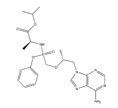 Structure of Tenofovir alafenamide CAS 379270-37-8