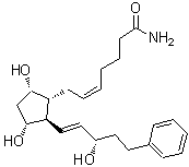 Structure of Bimatoprost amide CAS 155205-89-3