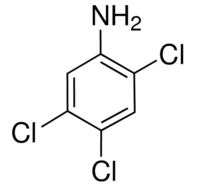 Structure of 2,4,5-Trichloroaniline CAS 636-30-6